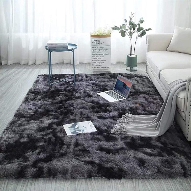 Carpet trends black shiny shaggy carpet